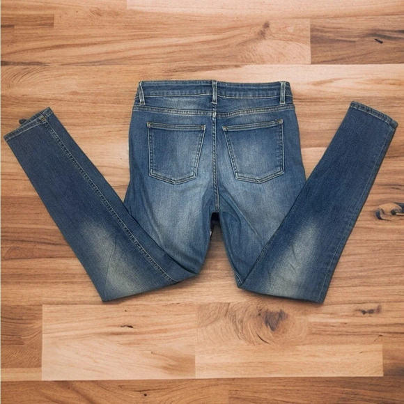 ACNE Studios Skin 5 Used Blue Signature Cropped Leg Stretch Skinny Jean - Picture 1 of 15